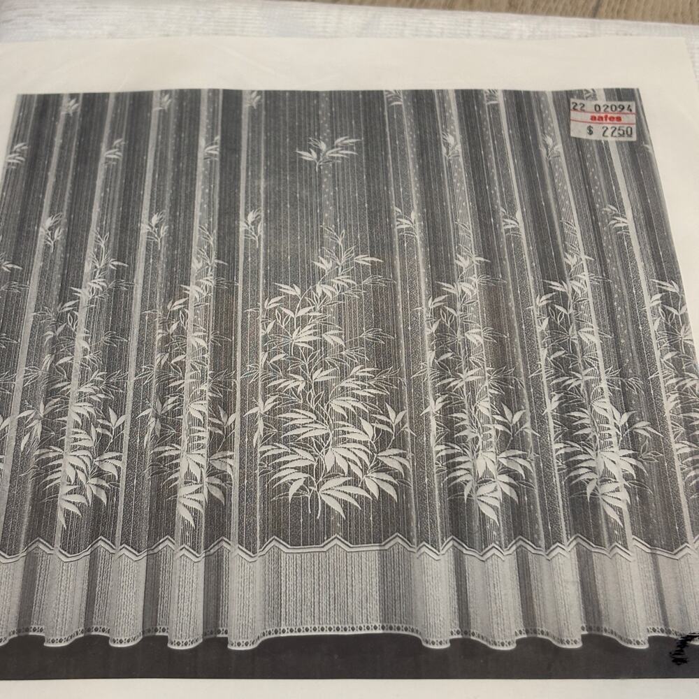 Vintage Sheer Lace Curtain Panels New 69 x 118 Full Gathering Weighted Bottom